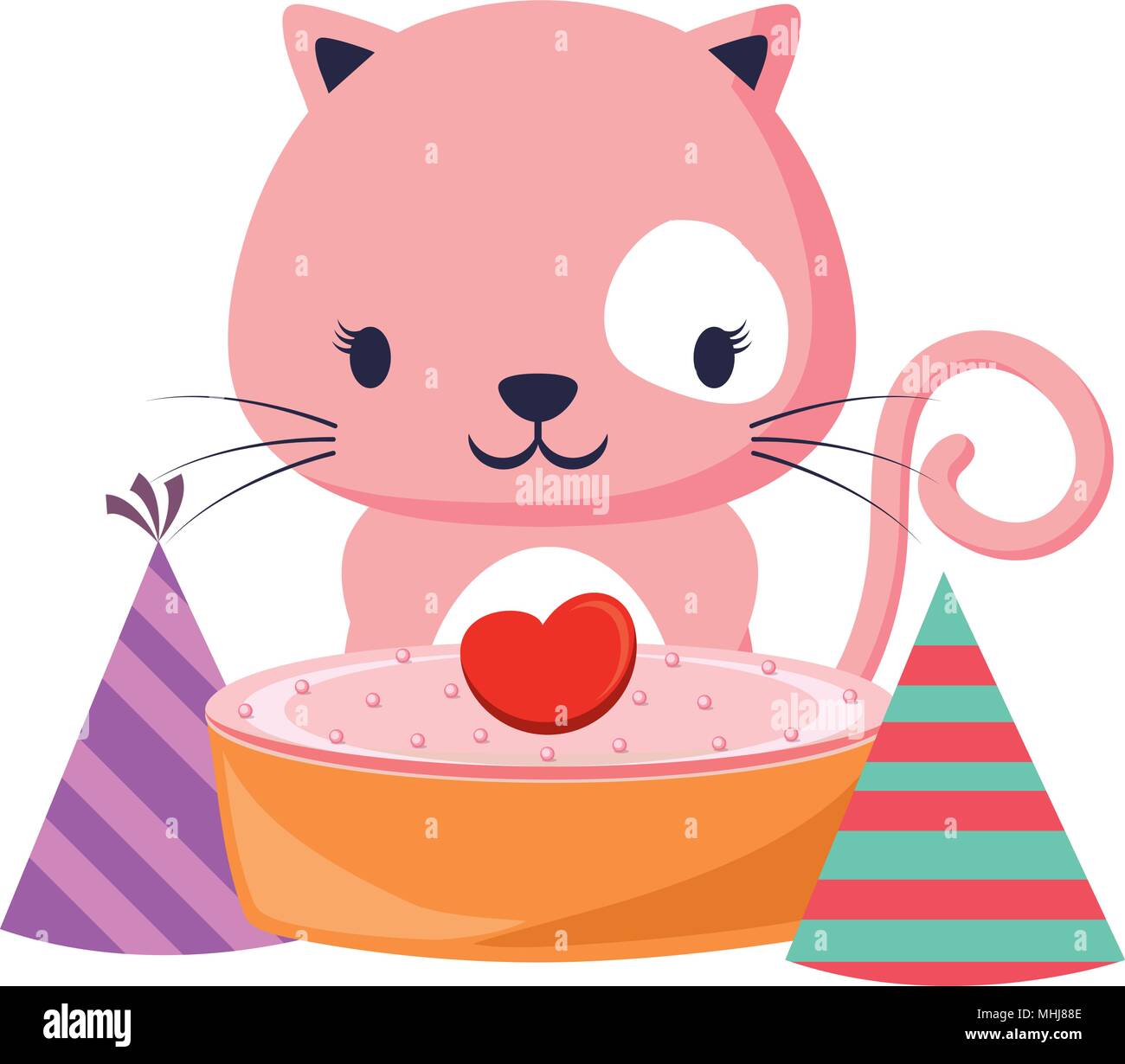 Joyeux Anniversaire Avec Un Chat Mignon Avec Gateaux Et Chapeaux D Anniversaire Sur Fond Blanc Design Colore Vector Illustration Image Vectorielle Stock Alamy Joyeux Anniversaire Avec Un Chat Mignon Avec Gateaux Et Chapeaux D Anniversaire Sur Fond Blanc Design Colore Vector Illustration Image Vectorielle Stock Alamy