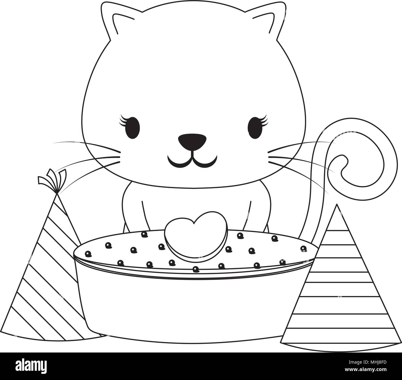 Joyeux Anniversaire Avec Un Chat Mignon Avec Gateaux Et Chapeaux D Anniversaire Sur Fond Blanc Vector Illustration Image Vectorielle Stock Alamy Joyeux Anniversaire Avec Un Chat Mignon Avec Gateaux Et Chapeaux D Anniversaire Sur Fond Blanc Vector Illustration Image Vectorielle Stock Alamy