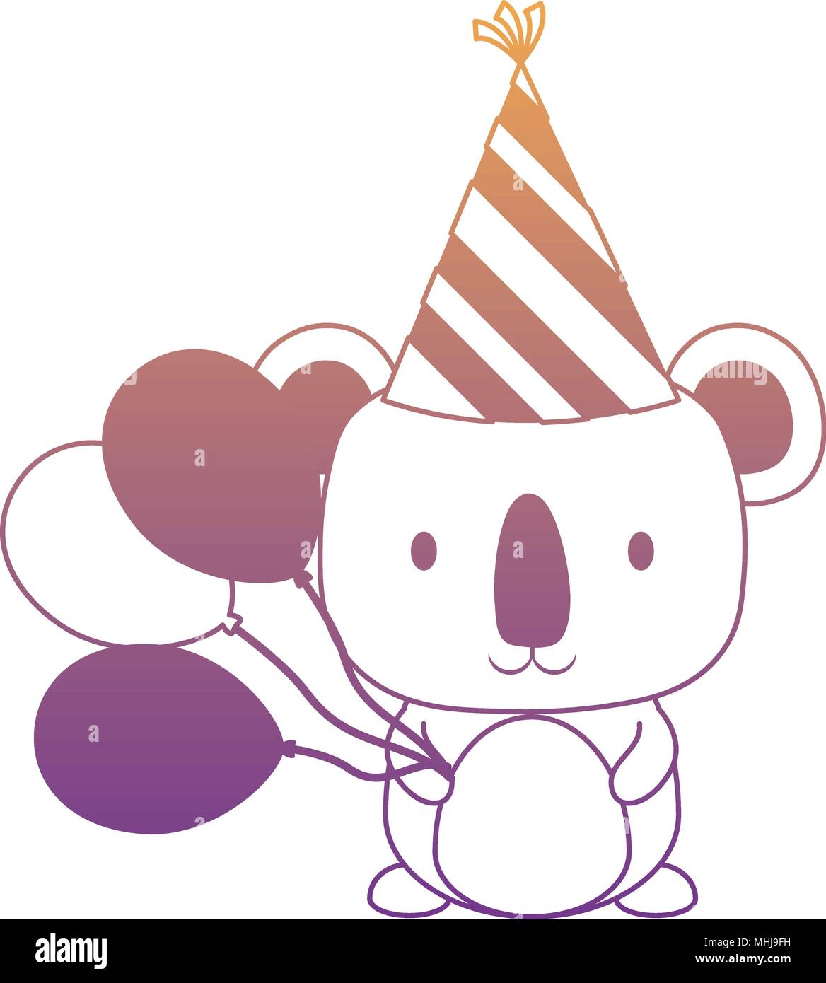 Joyeux Anniversaire Design Avec Mignon Koala Avec Anniversaire Hat Et Des Ballons Sur Fond Blanc Vector Illustration Image Vectorielle Stock Alamy Joyeux Anniversaire Design Avec Mignon Koala Avec Anniversaire Hat Et Des Ballons Sur Fond Blanc Vector Illustration Image Vectorielle Stock Alamy