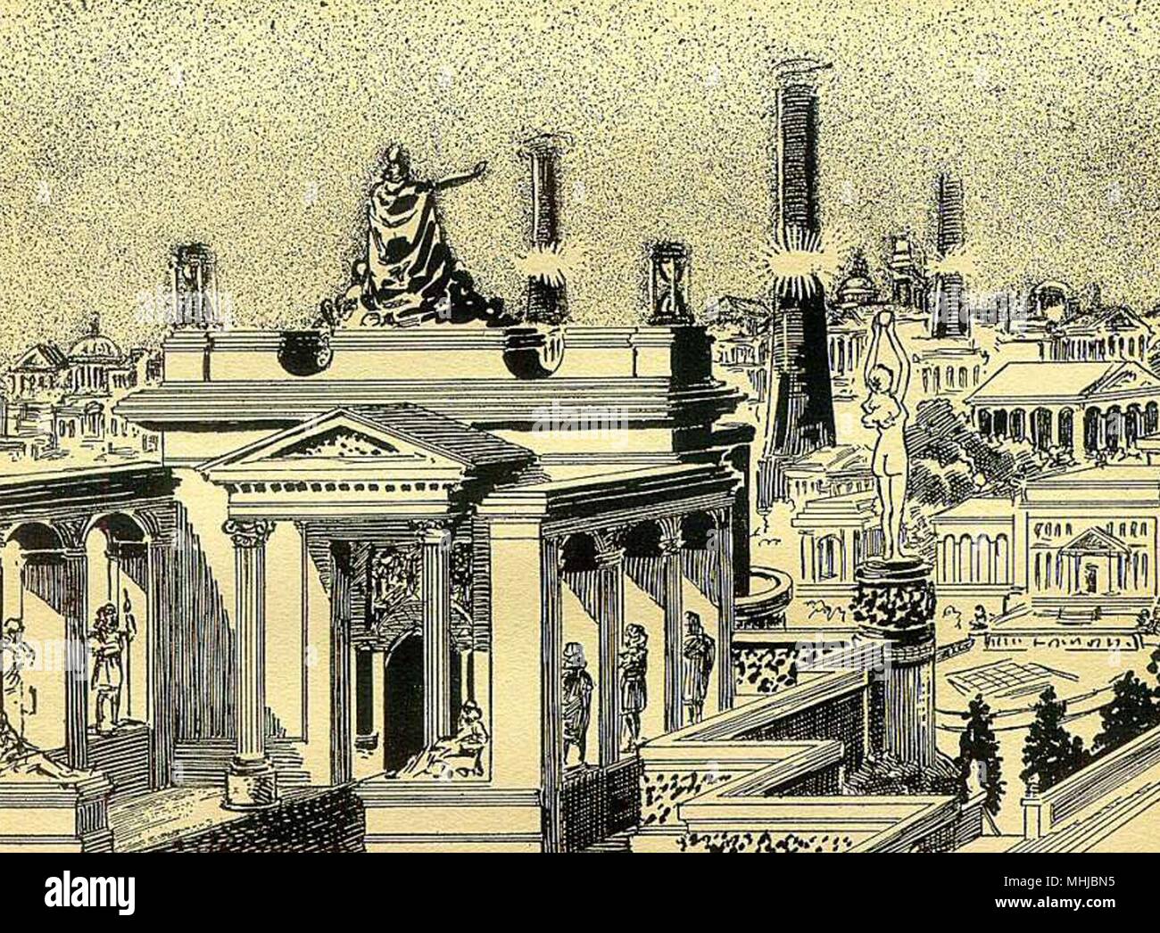 Illustration fantasy Banque D'Images