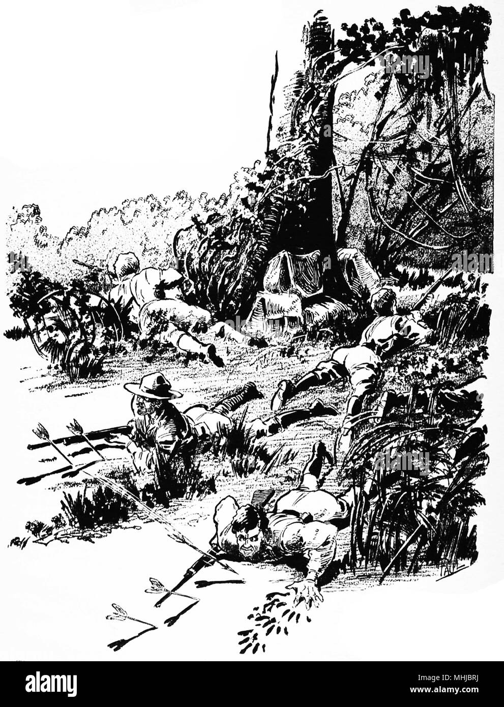 Illustration de la guerre vintage Banque D'Images