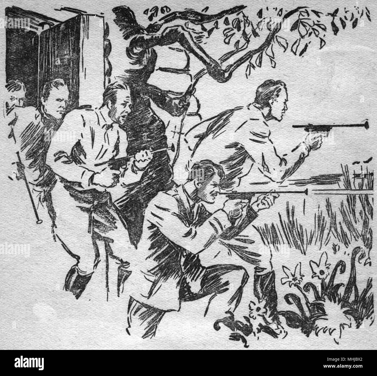 Illustration de la guerre vintage Banque D'Images