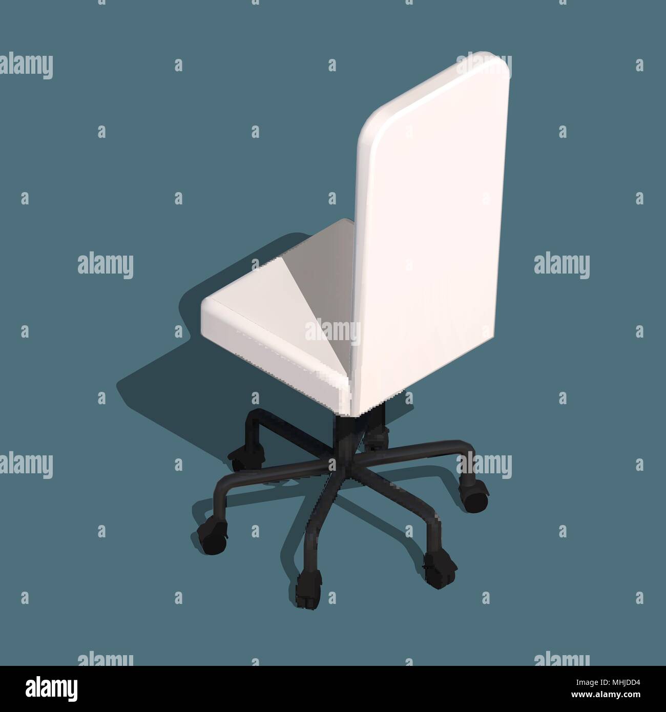 Bureau isométrique fauteuil roulant. Vecteur d'un milieu de travail moderne. Illustration de Vecteur