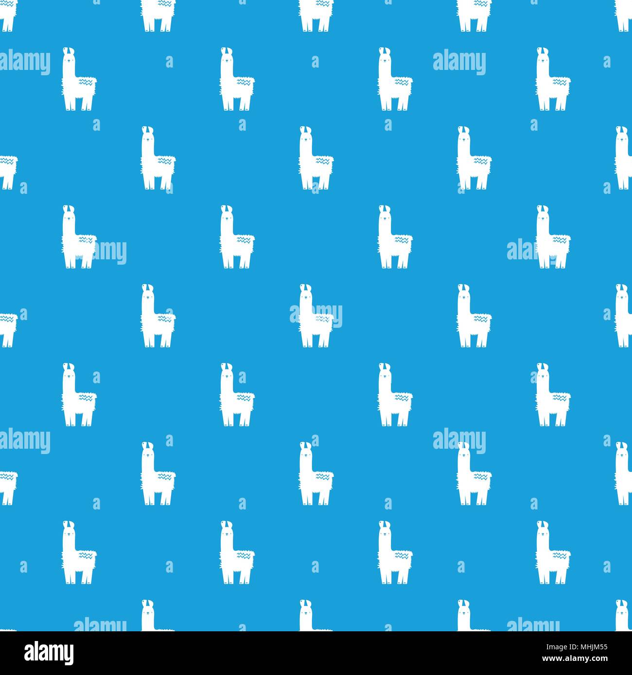 Profil de Lama bleu transparent vecteur Illustration de Vecteur
