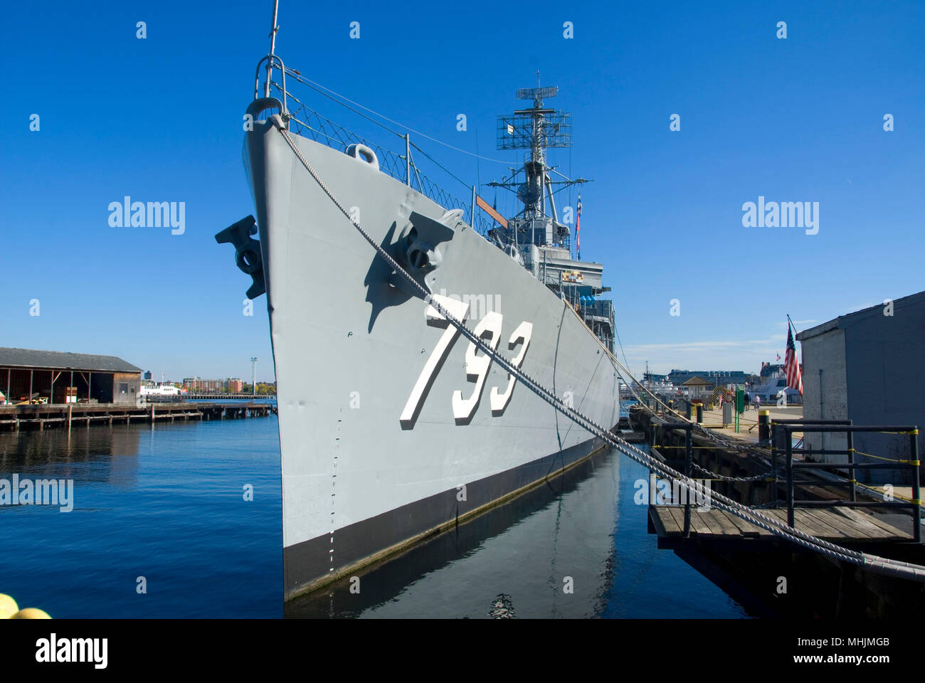 USS Cassin Young, Charleston Navy Yard, Freedom Trail, Parc national historique de Boston, Boston, Massachusetts Banque D'Images