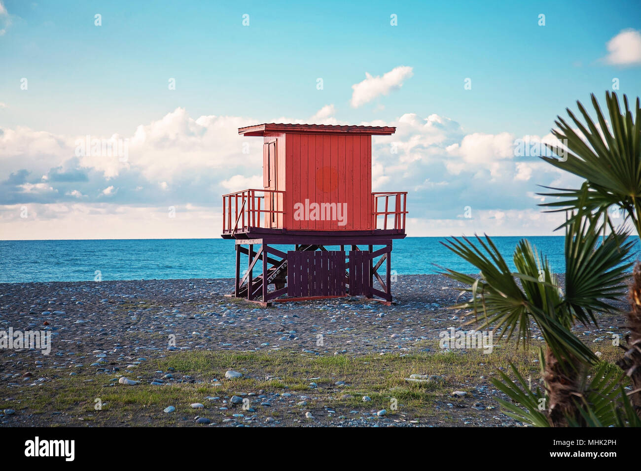 Lifeguard tower de blacksea Banque D'Images