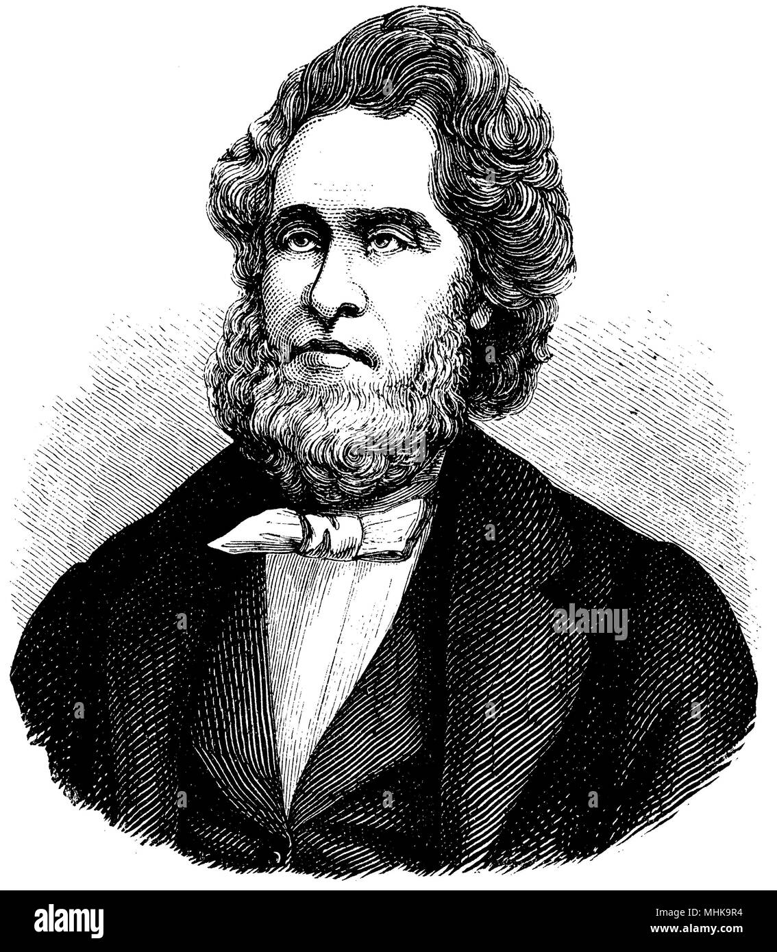 Jules Favre (né le 21 mars 1809 , est mort le 19 janvier, 1880 ), Banque D'Images