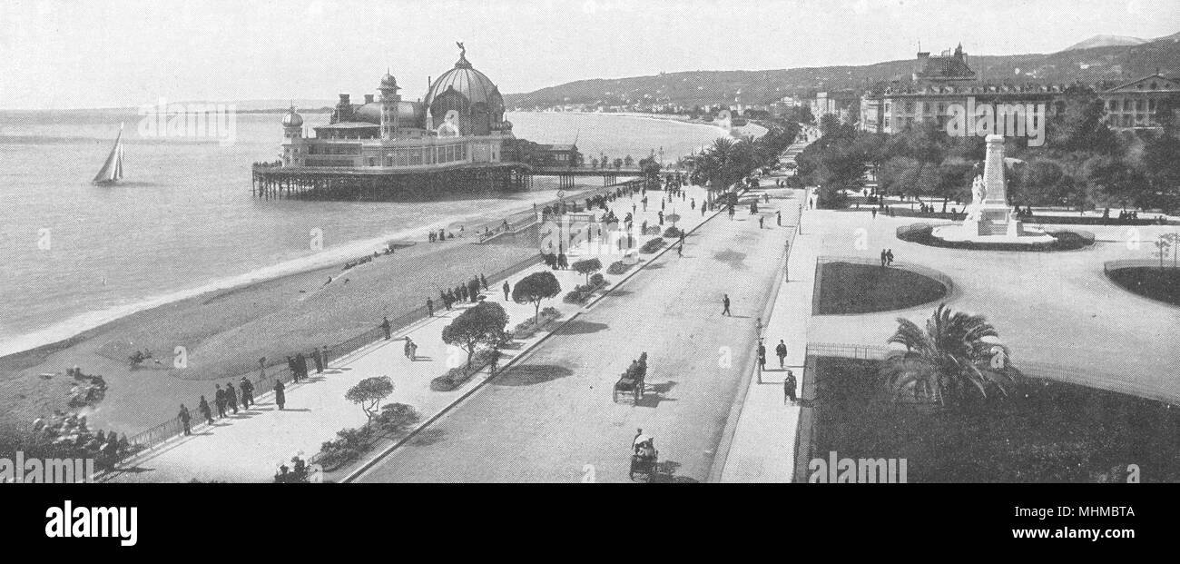 Alpes Maritimes Nice Promenade Des Anglais 1900 Ancienne Imprimer Photo Photo Stock Alamy