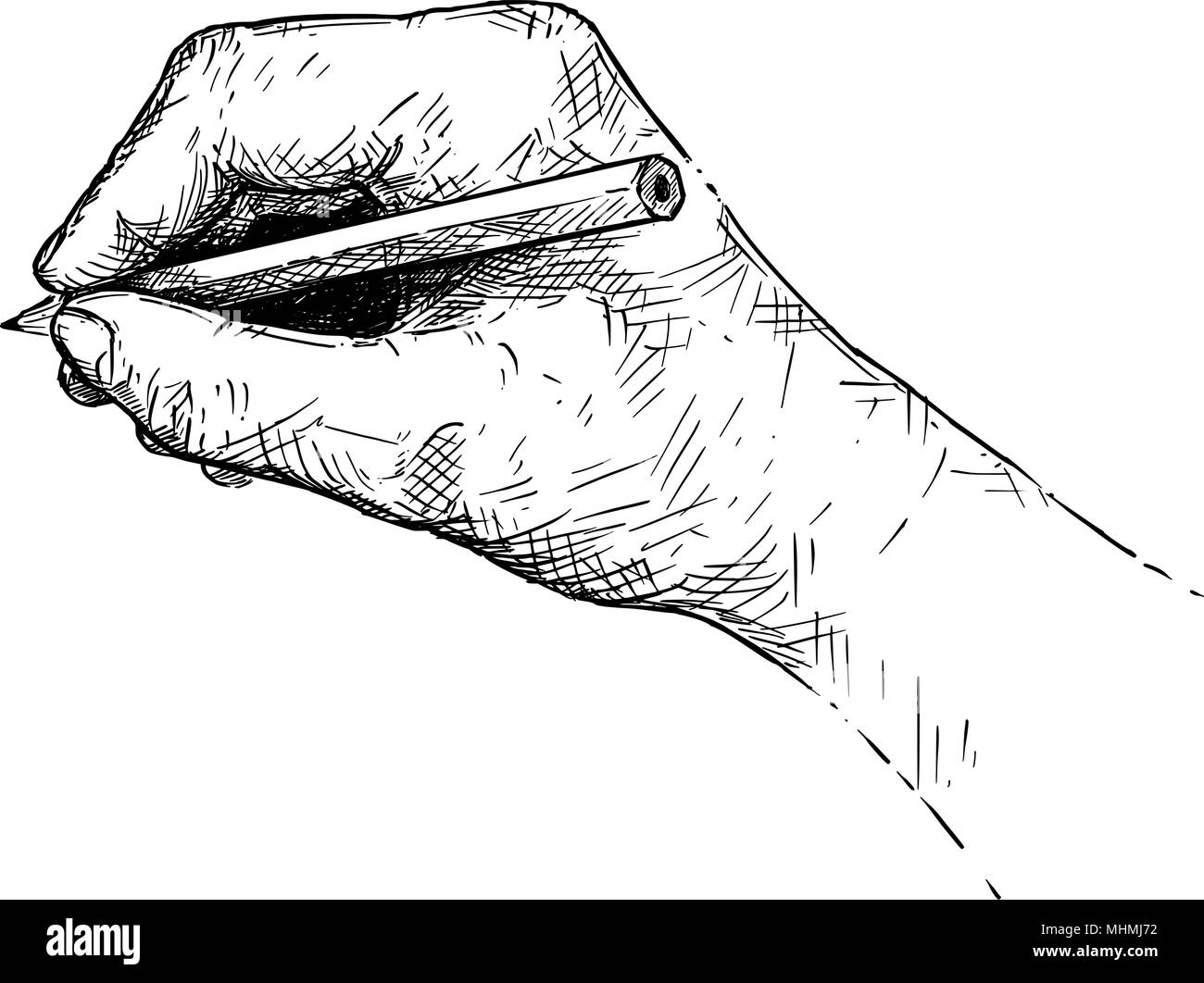 Vector illustration artistique ou un dessin de la main ou de l'esquisse au crayon Illustration de Vecteur