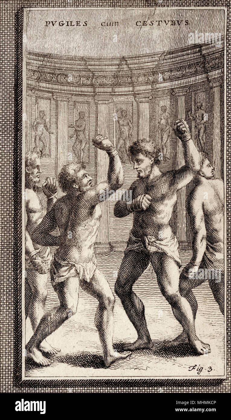 BOXE ROMANS Banque D'Images