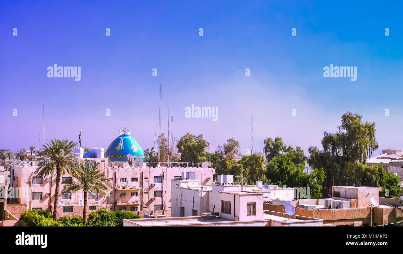 Cityscape Panorama aérien vue de Bagdad, Iraq Banque D'Images