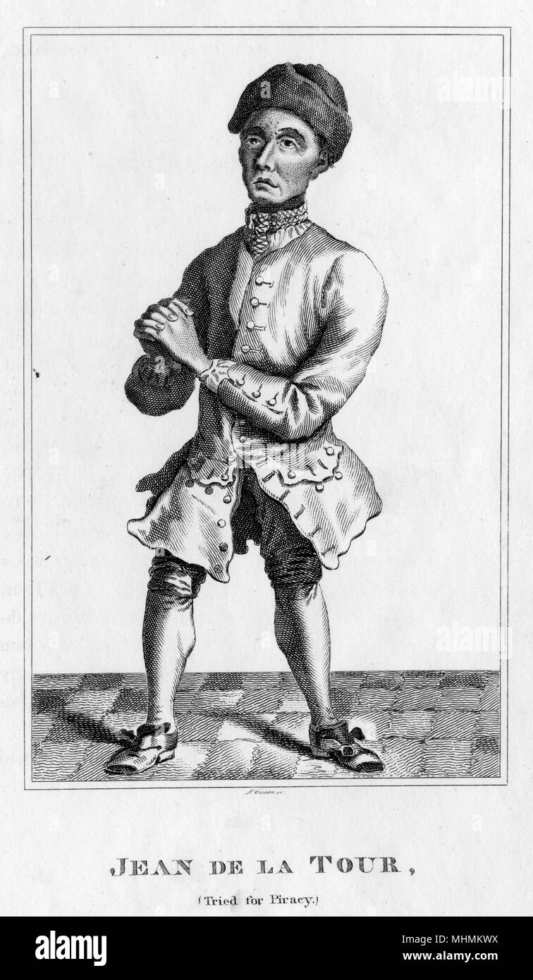 Jean de la Tour, jugé pour le piratage. Date : Dix-septième siècle Banque D'Images