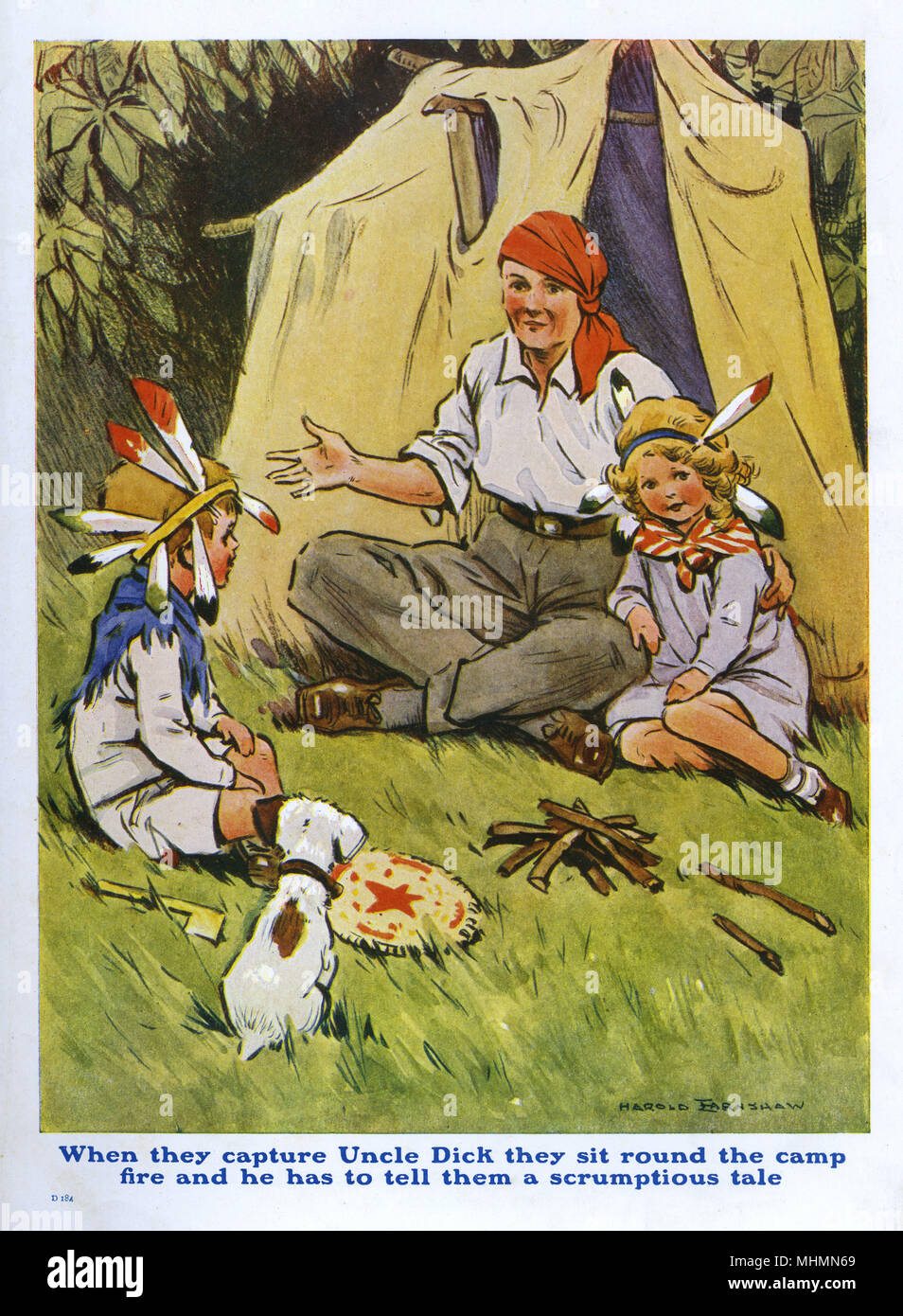 Jouer dans les camps Banque D'Images