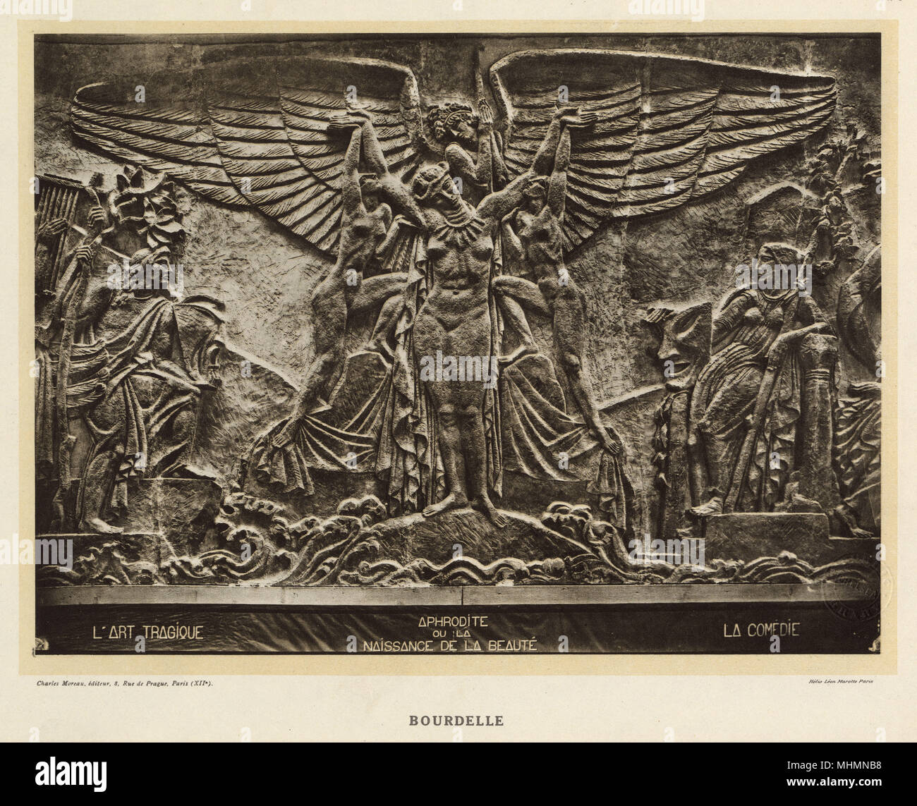 Tirage Argentique Original – Sculptures D'Antoine Bourdelle Par Littoz Baritel – C.1930