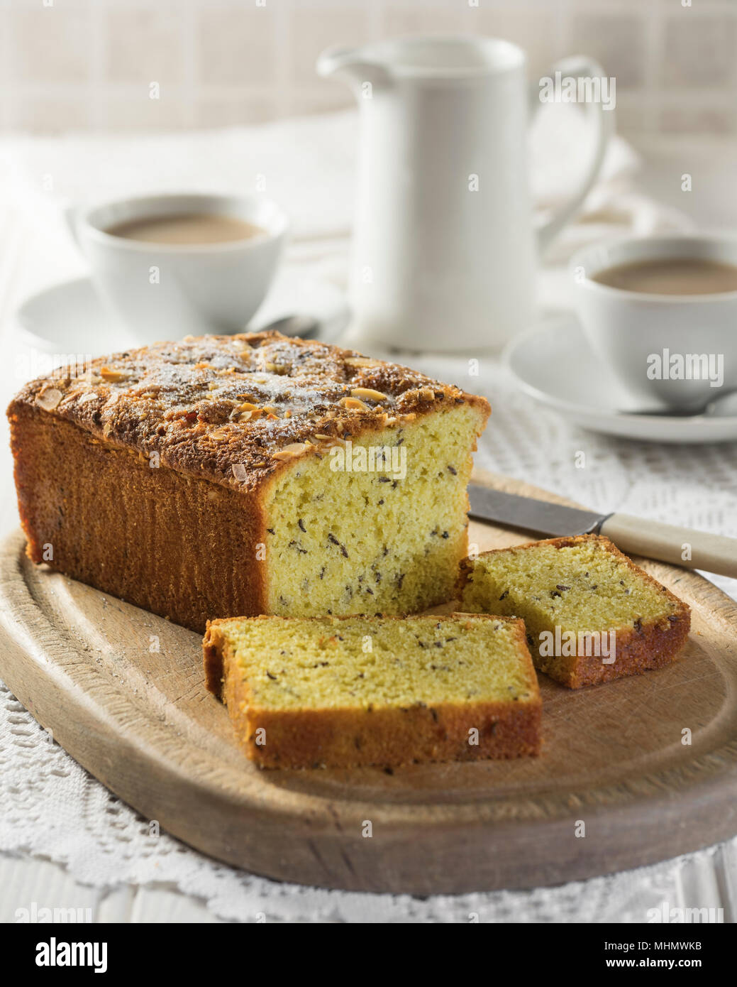 Le tourteau. Gâteau traditionnel avec des graines de cumin. UK Food Banque D'Images