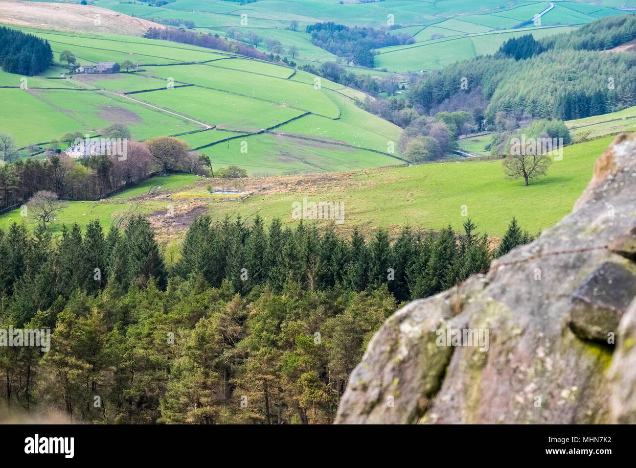 And Wildboarclough dans le parc national de Peak District,UK Banque D'Images