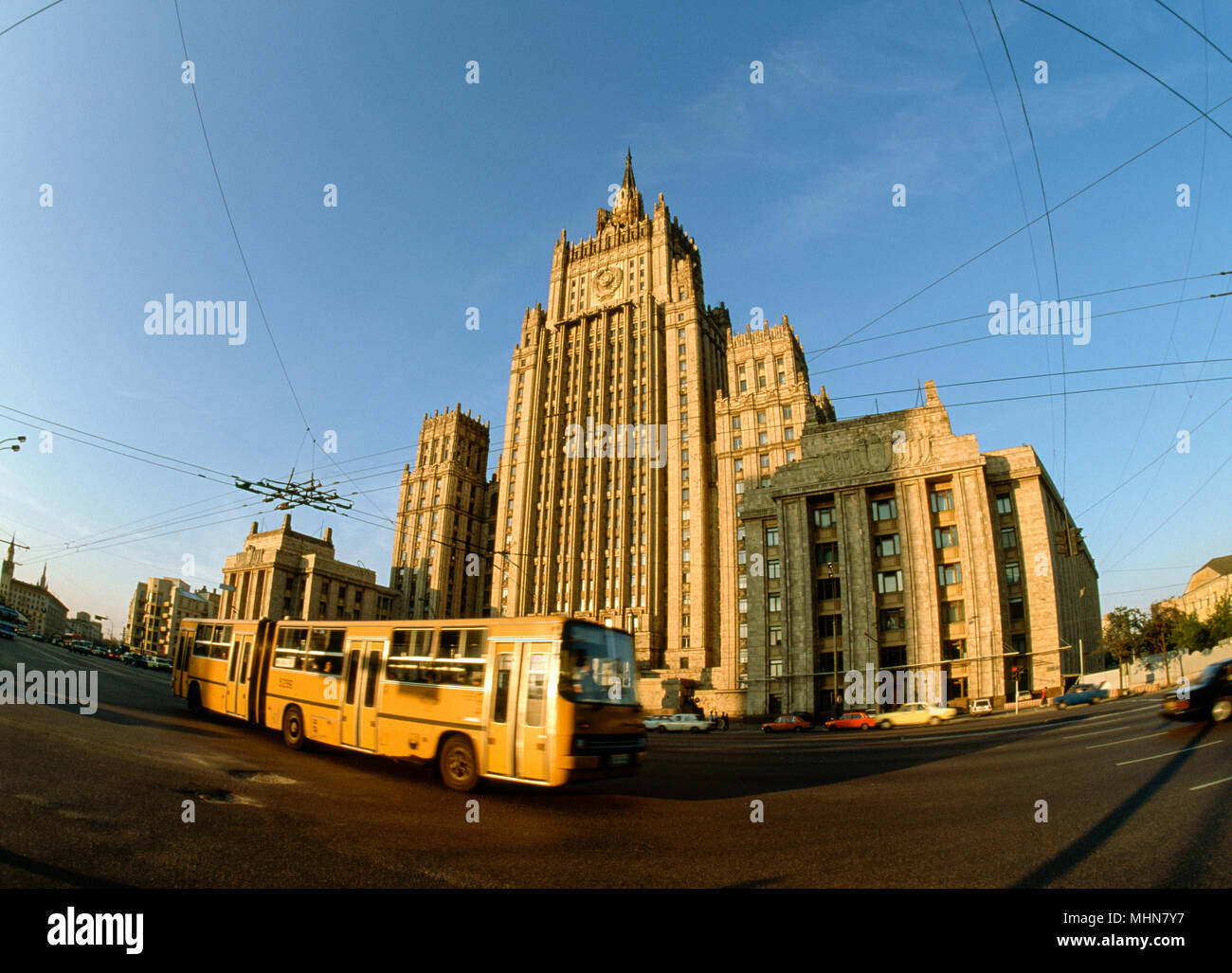 Moscou, Russie ; Ministère des affaires étrangères building Banque D'Images