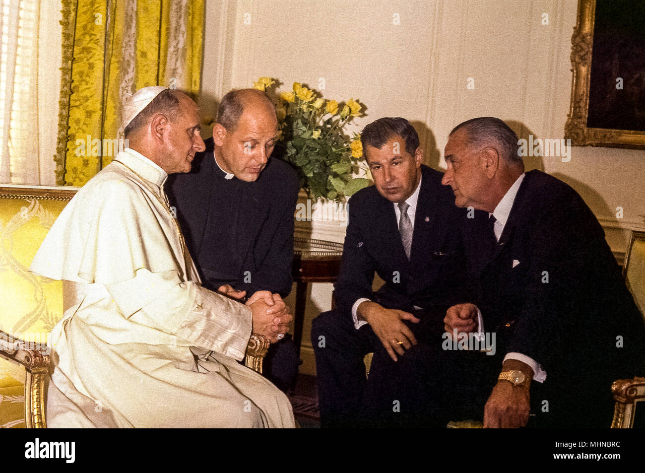 Paolo VI à l'Onu - 4 octobre 1965 Banque D'Images