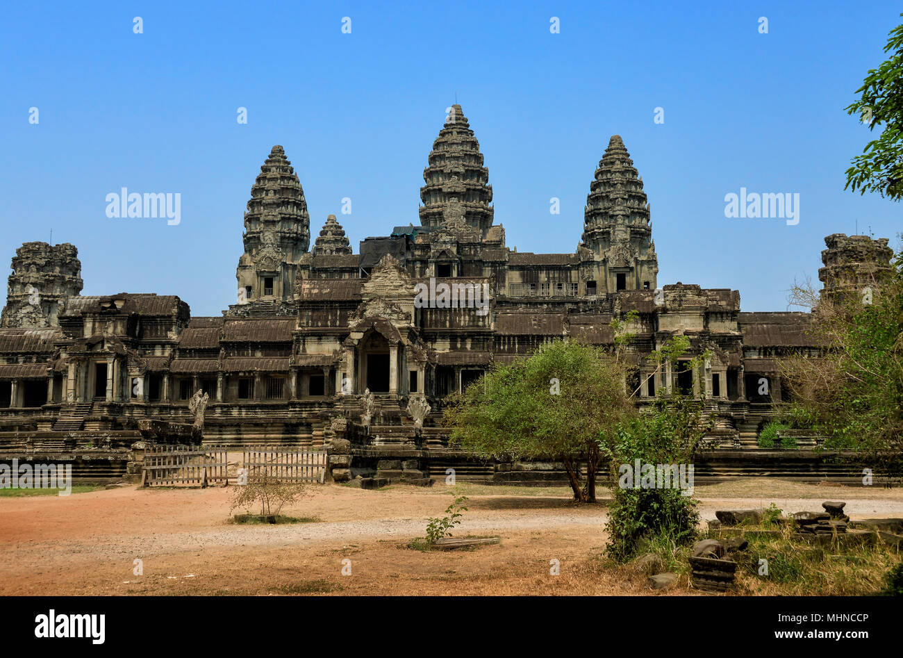 Complexe du Temple d'Angkor Wat, au Cambodge Banque D'Images