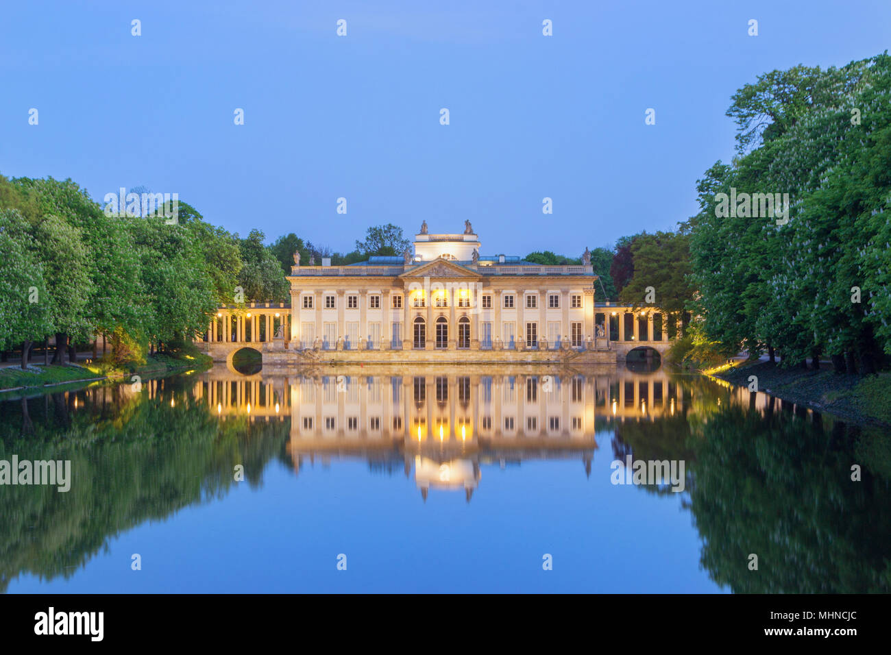 Parc Lazienki, Varsovie - Pologne Banque D'Images