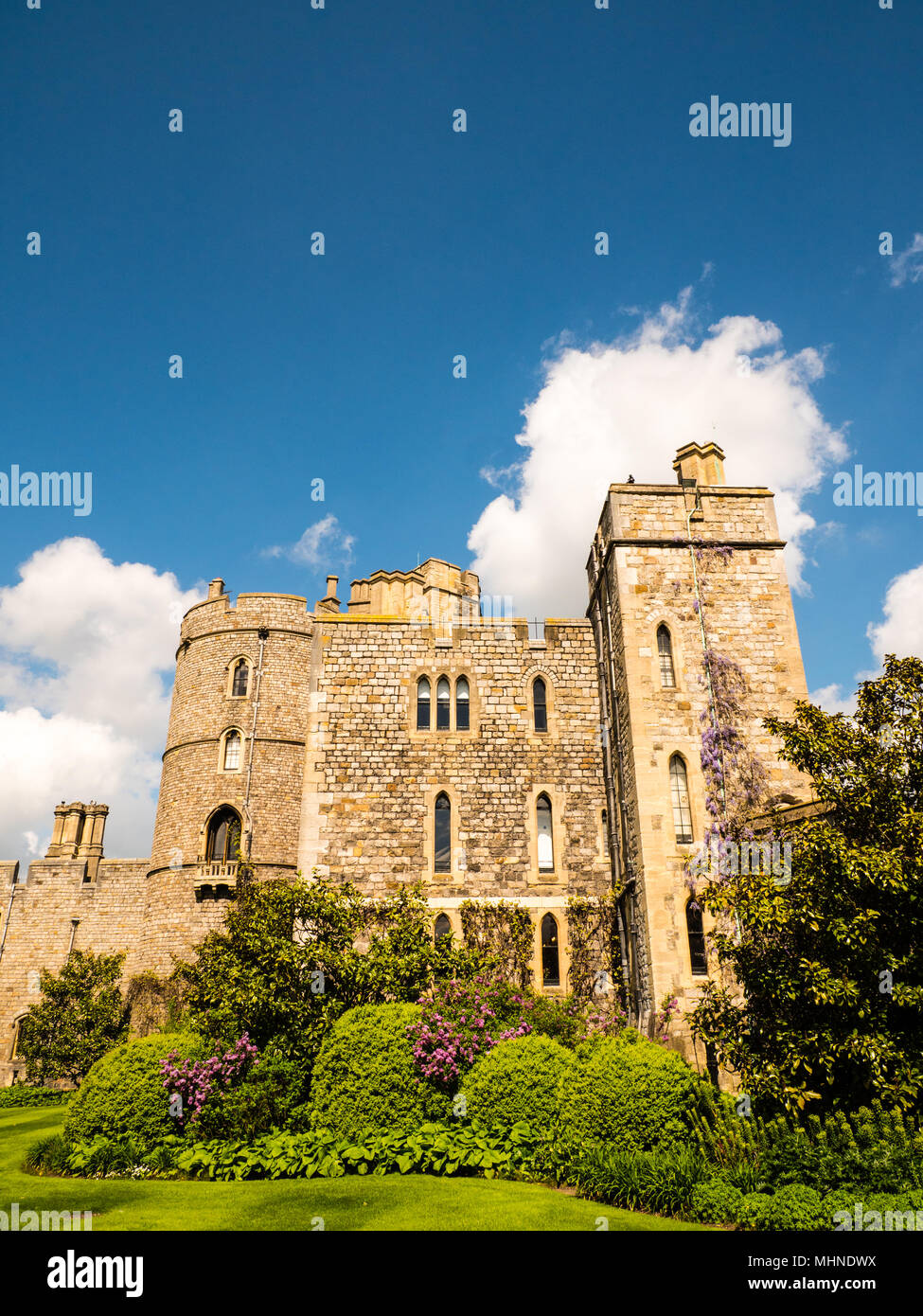 Henry III Tower, Windsor Castle, Windsor, Berkshire, Angleterre, RU, FR. Banque D'Images