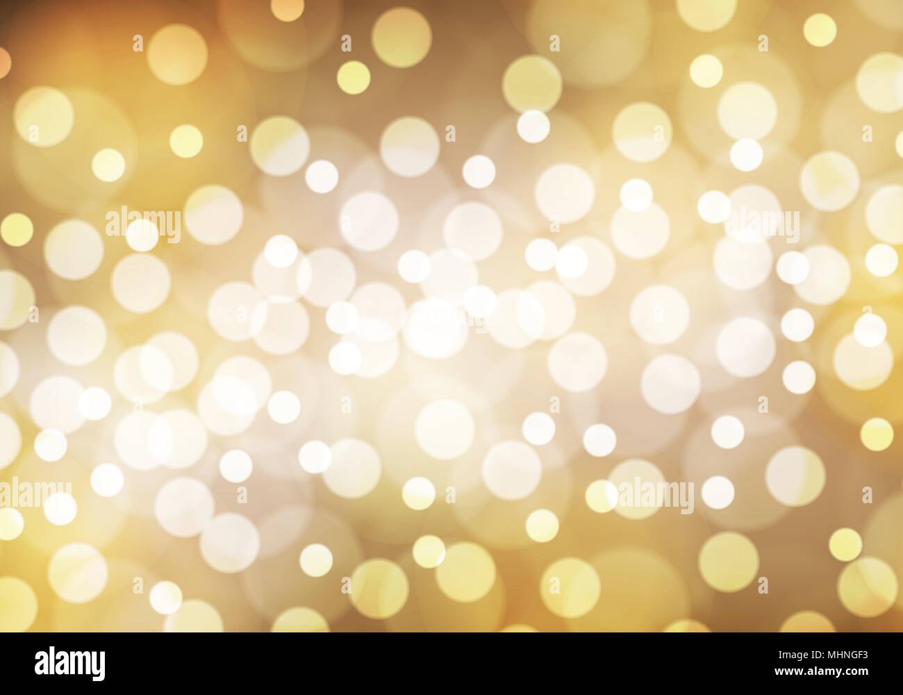 Abstract bokeh blanc sur fond jaune brun illustration vectorielle. Illustration de Vecteur