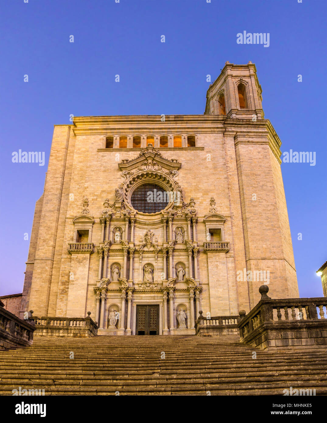 Cathédrale de Saint Mary de Girona - Espagne Banque D'Images