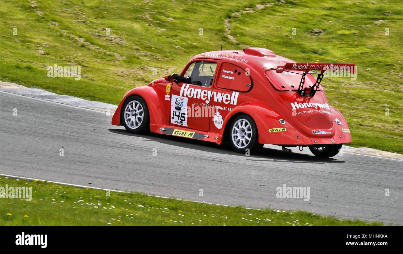 28 avril 2018, Circuit d'Anglesey / Trac Môn,UK.Fun Cup, course 1 Banque D'Images