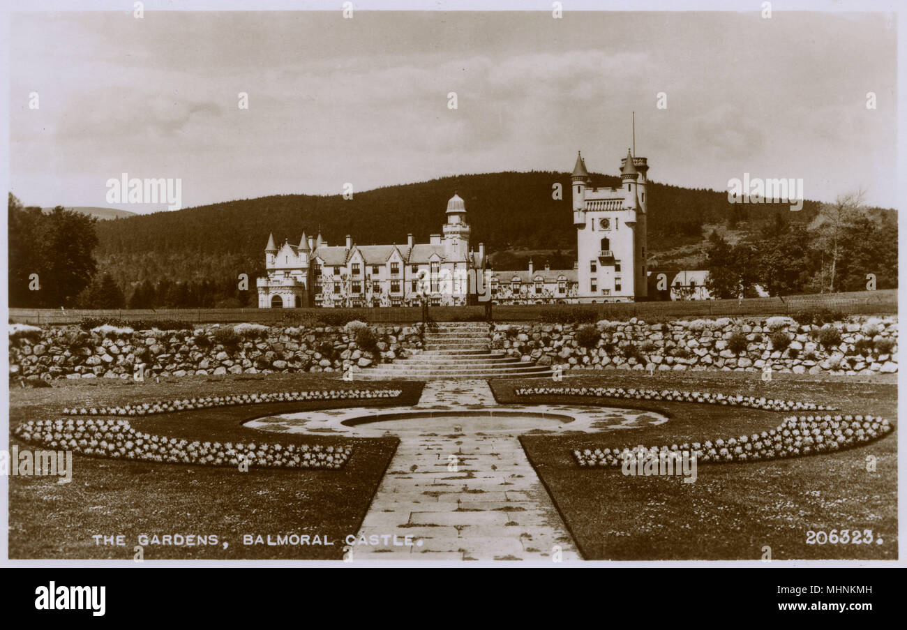 The Gardens, château de Balmoral, Écosse Banque D'Images