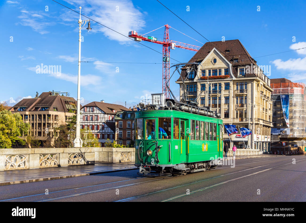 Bâle, Suisse - 03 novembre : Tramway du patrimoine Ce 2/2 sur milieu Photo  Stock - Alamy