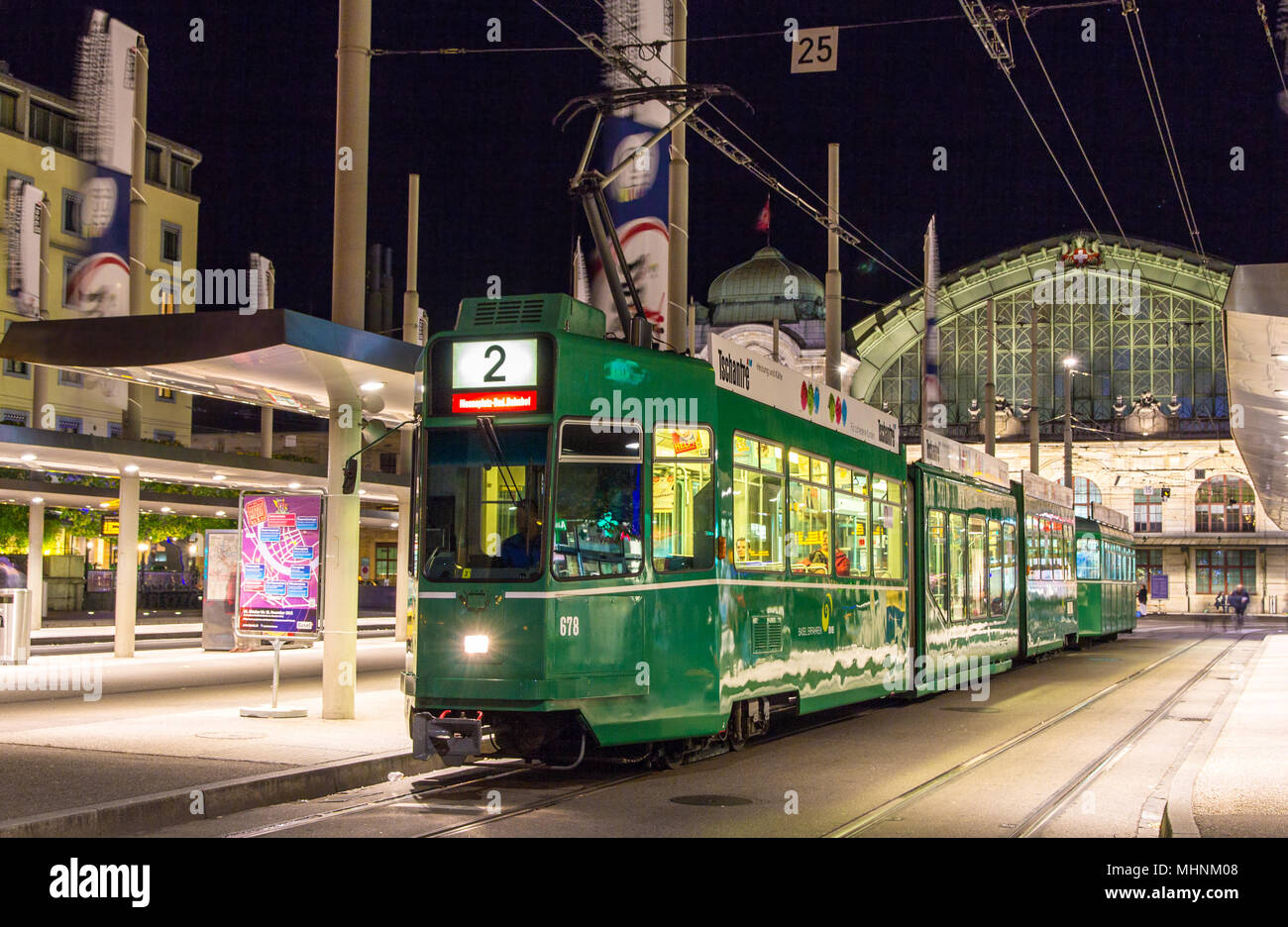 Bâle, Suisse - 03 novembre : Tram être 4/6 Schindler/Siemens Banque D'Images