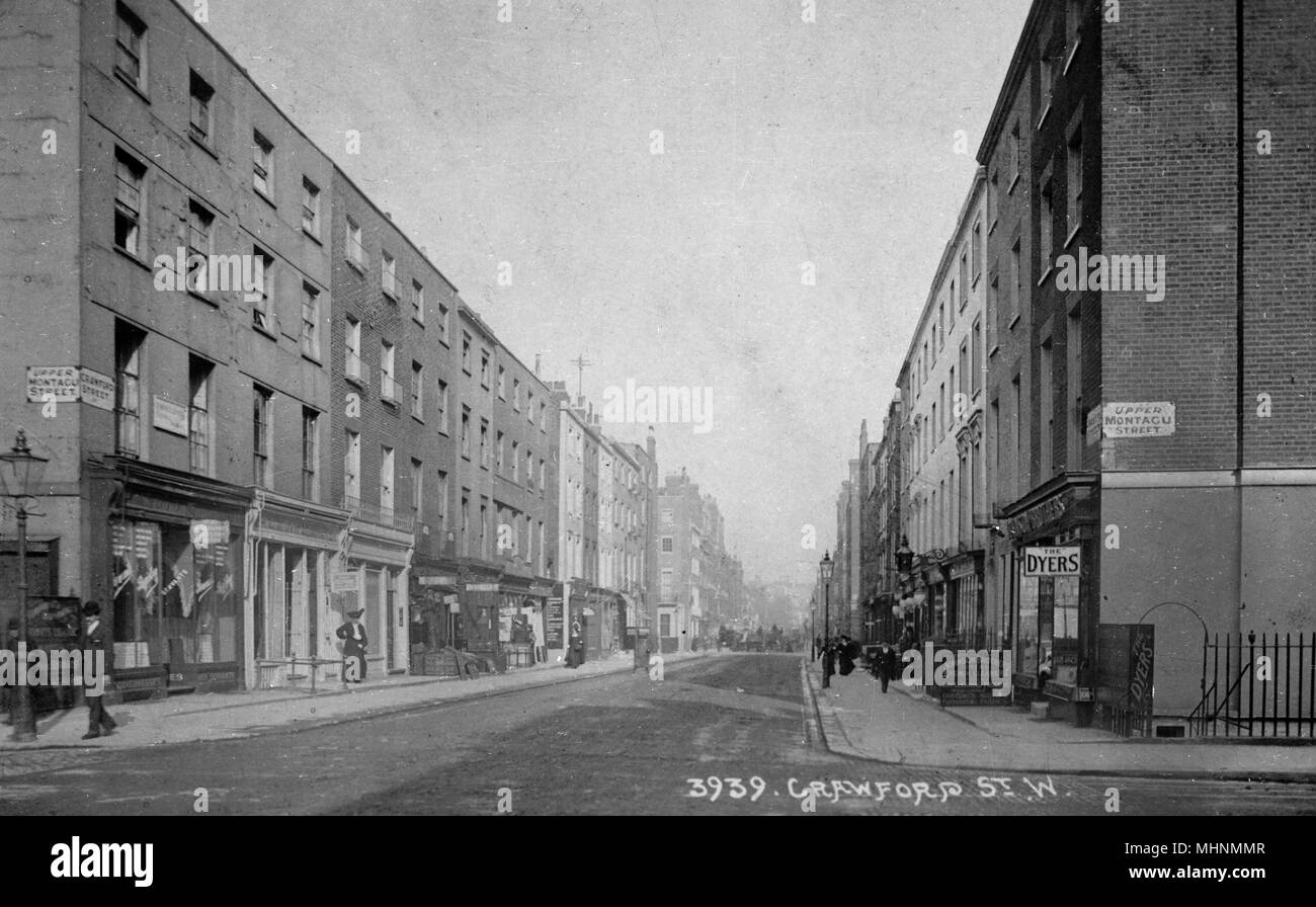 Crawford Street, Marylebone, Londres Banque D'Images