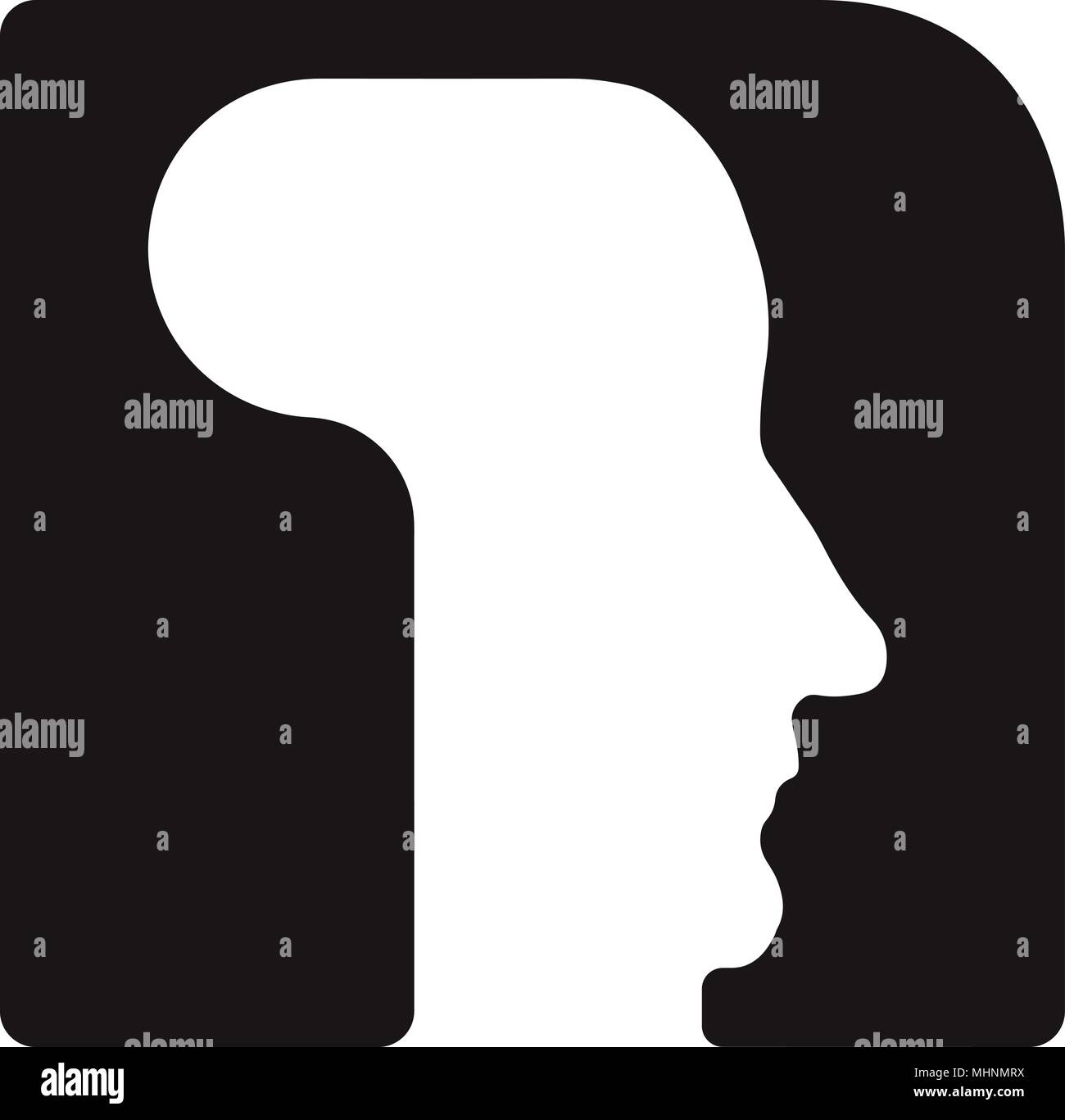 N n - logotype Logo anglais font majuscule - des visages de cyborg robots, pour la science, thème de l'ordinateur etc, style rétro. Illustration de Vecteur