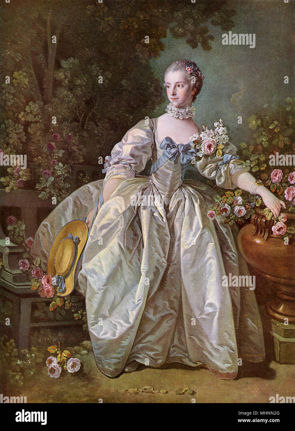 Madame Bergeret par François Boucher Banque D'Images