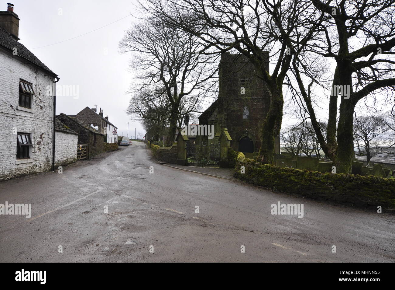 Flash, Stafforshire, la plus haute (1518 pieds) au Royaume-Uni. Banque D'Images