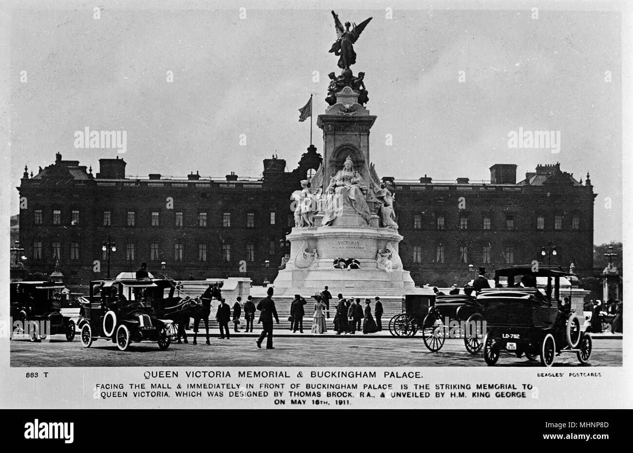 Queen Victoria Memorial, Buckingham Palace, Londres Banque D'Images