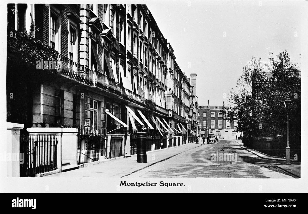 Montpelier Square, Knightsbridge, Londres Banque D'Images