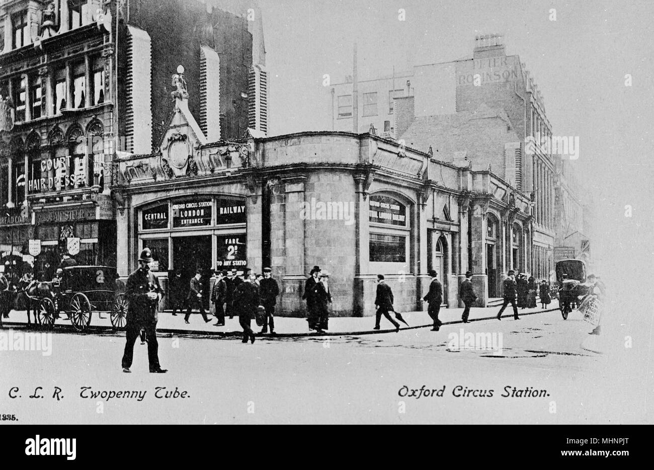 Station de métro Oxford Circus, centre de Londres Banque D'Images