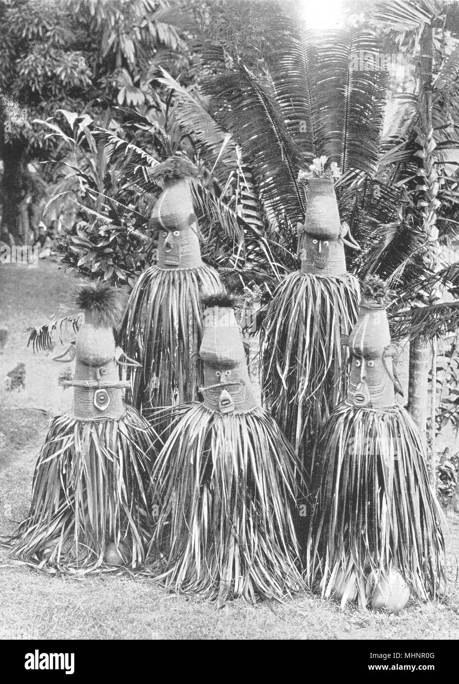 La Mélanésie. La Mélanésie. Masques magiques. New Britain (archipel de Bismarck) 1900 Banque D'Images