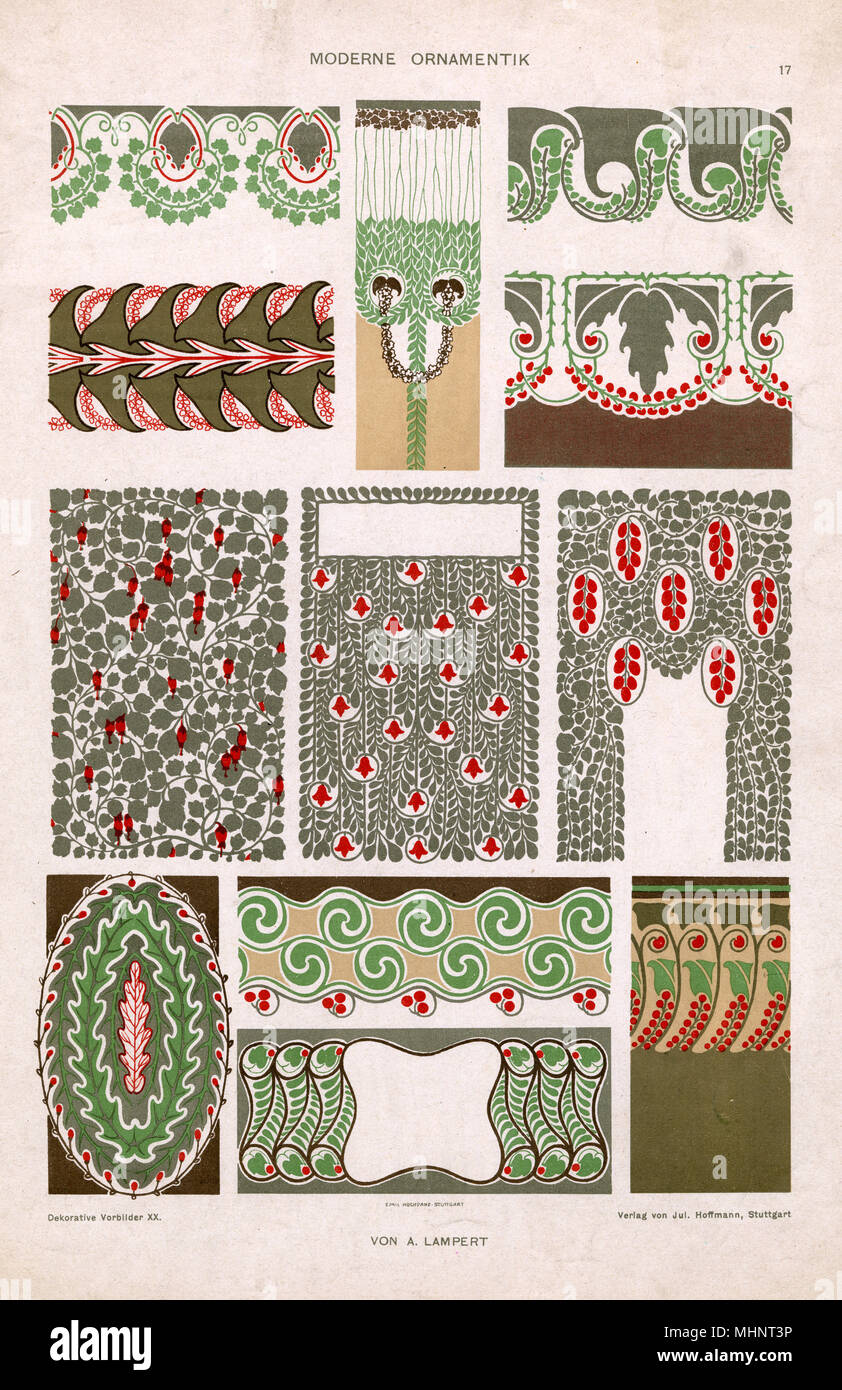 Motifs art déco - motifs, ornementation et bordures Banque D'Images