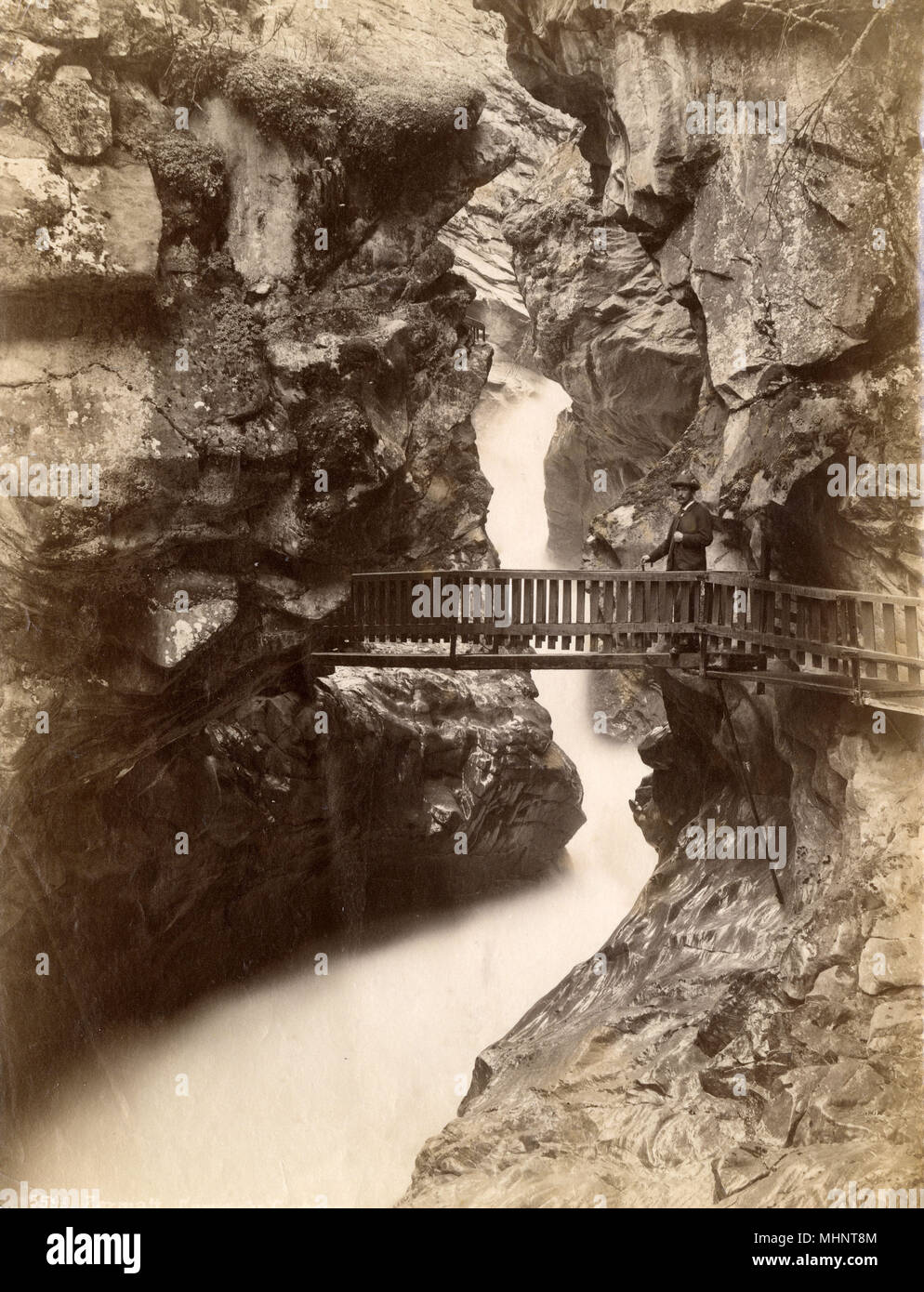 Les chutes de Reichenbach, Suisse Banque D'Images
