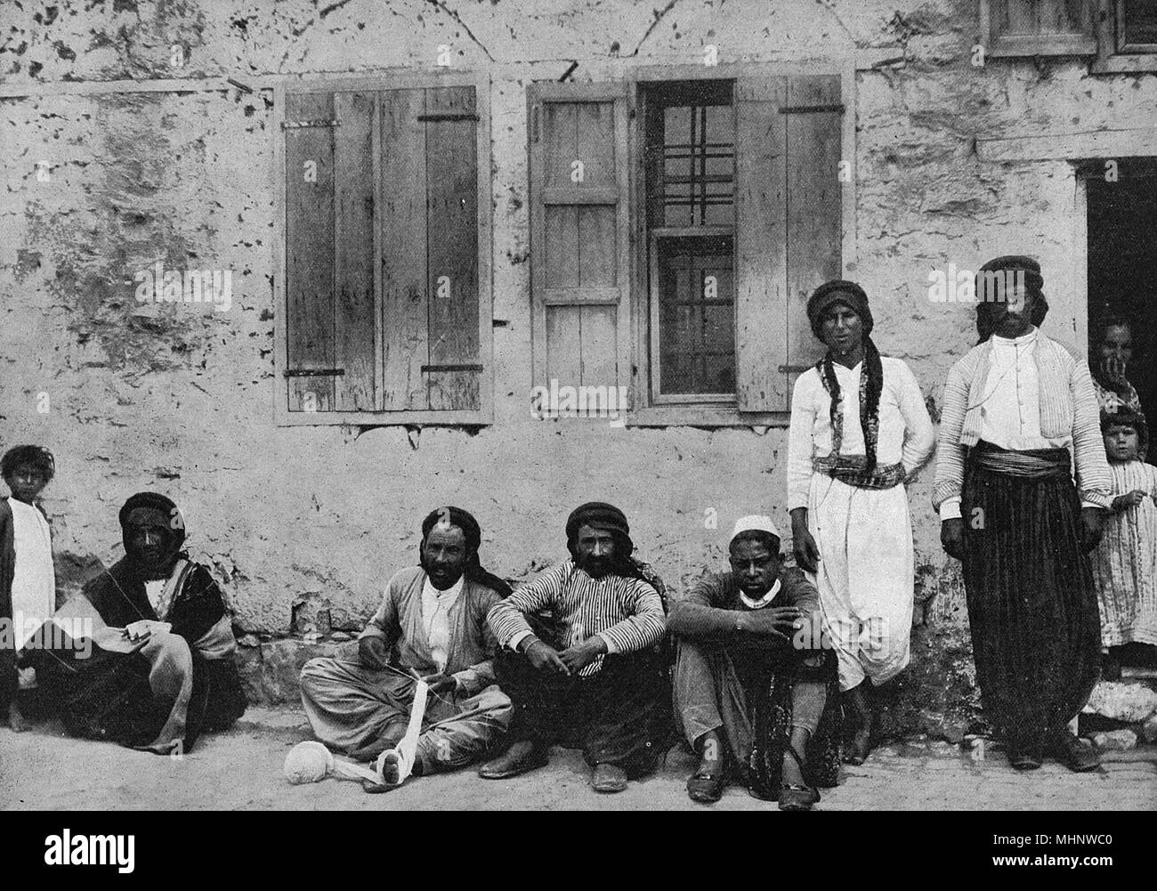 Pêcheurs du lac Tibériade (mer de Galilée), Terre Sainte Banque D'Images