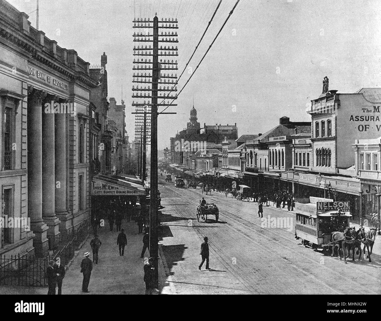 Queen Street, Auckland, Nouvelle-Zélande Banque D'Images