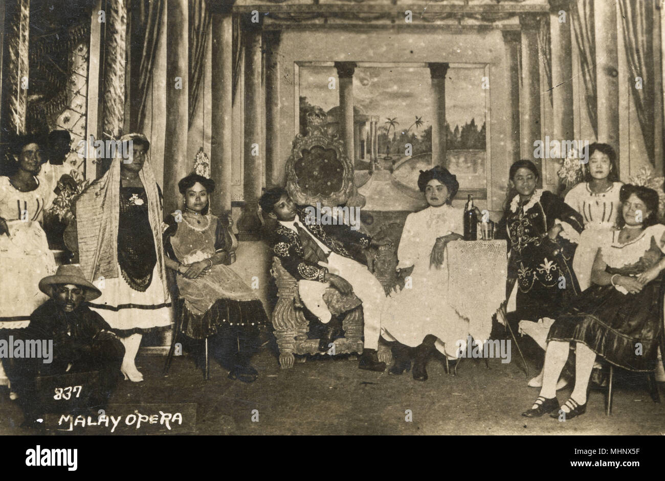 Malay Opera Players, Singapour Banque D'Images