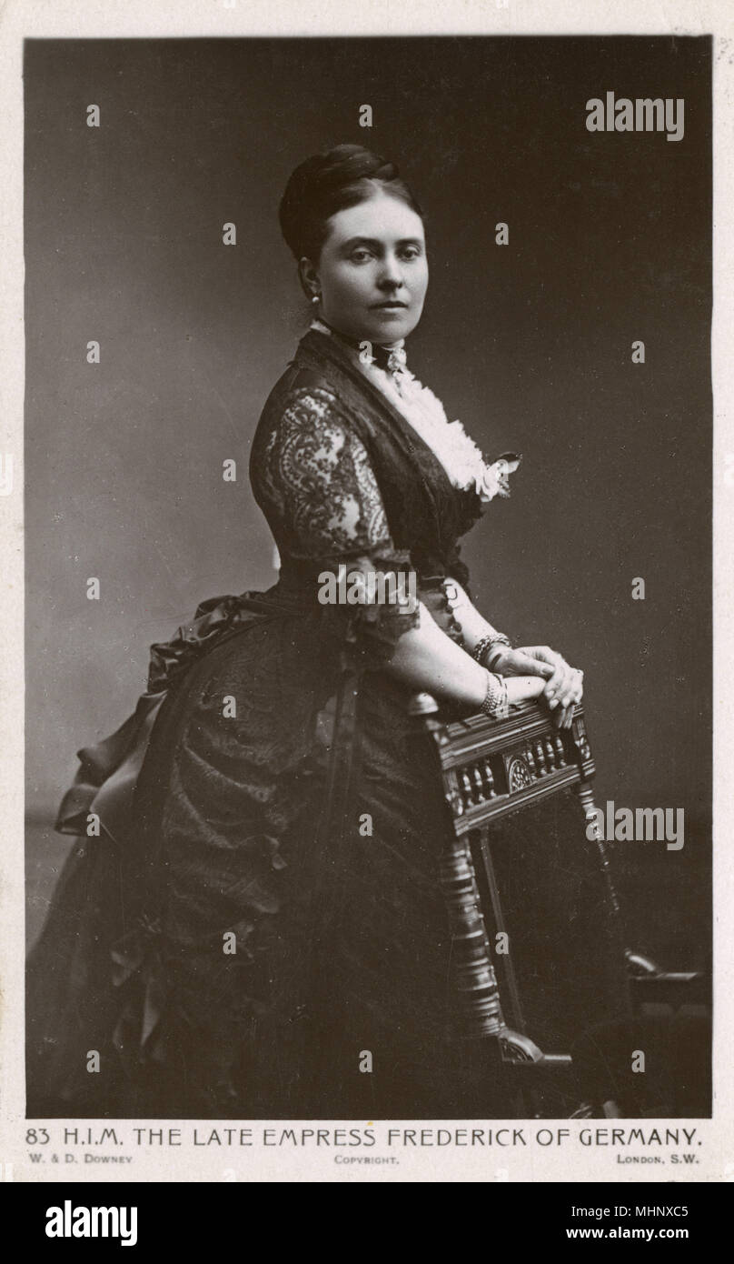 La princesse Victoria, impératrice d'Allemagne et de la Reine de Prusse, fille aînée de la reine Victoria. Date : vers 1880 Banque D'Images
