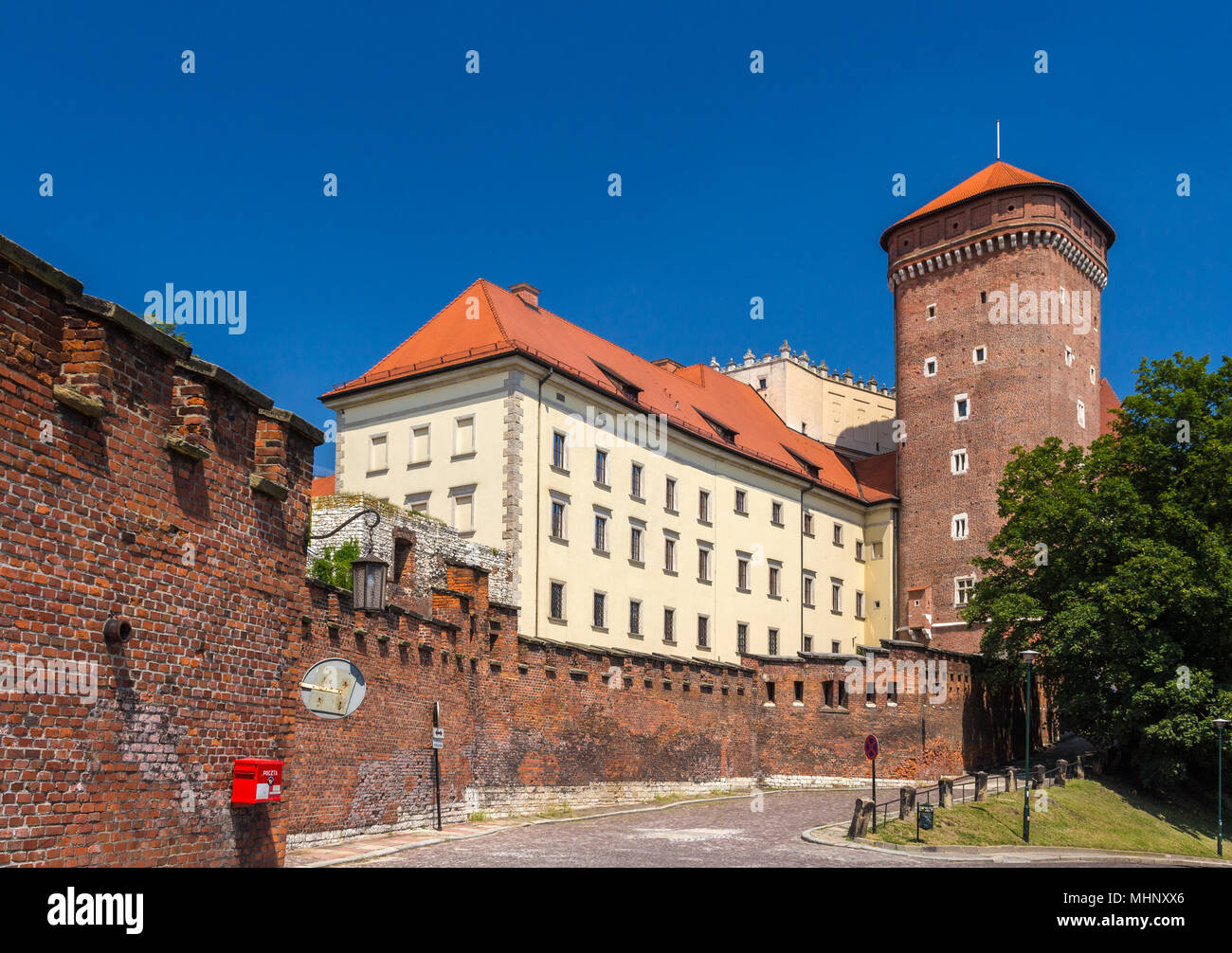 Le Château Royal de Wawel à Cracovie - Pologne Banque D'Images