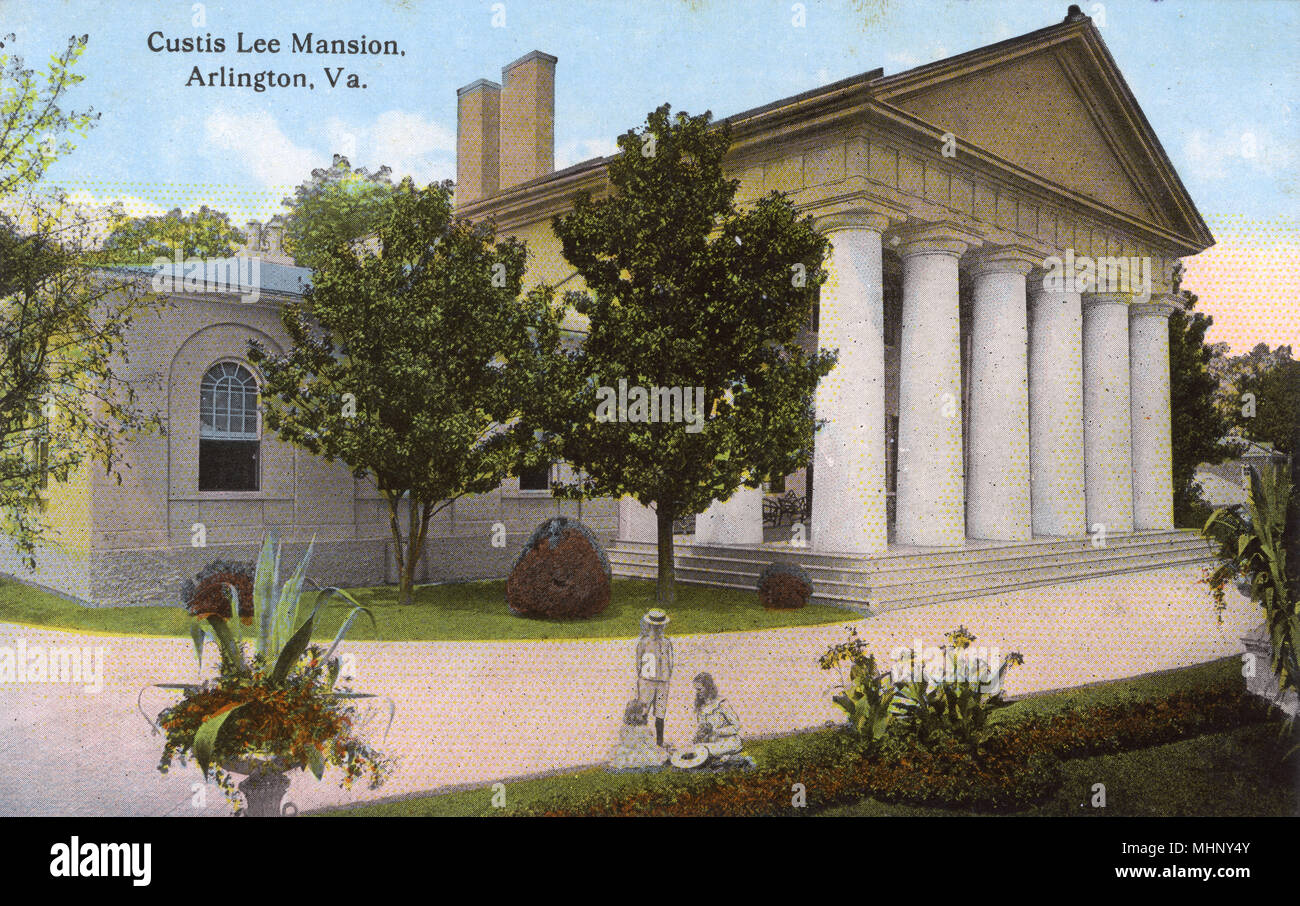 Custis Lee Mansion, Arlington, Virginie, États-Unis Banque D'Images