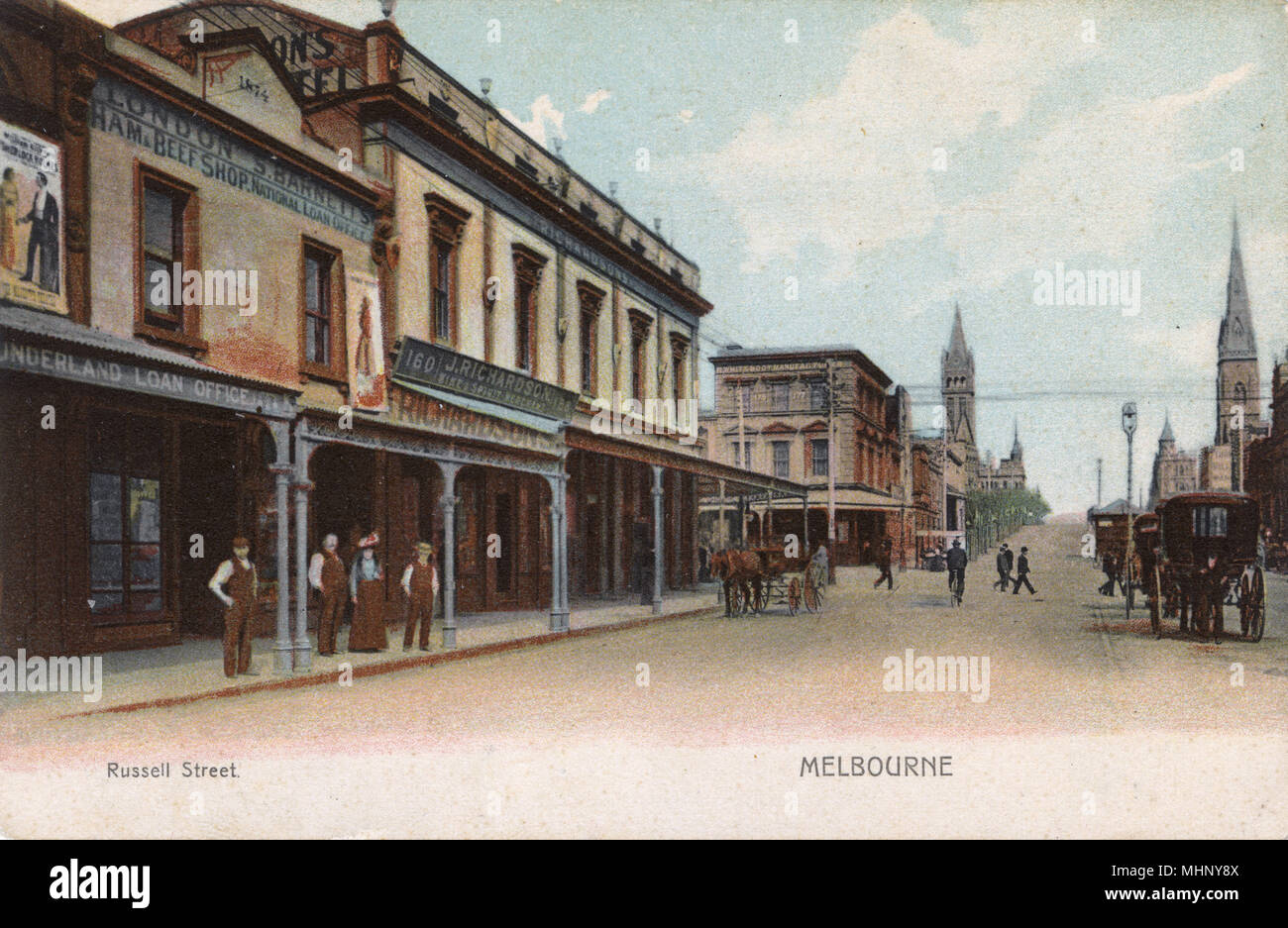 Russell Street, Melbourne, Australie Banque D'Images