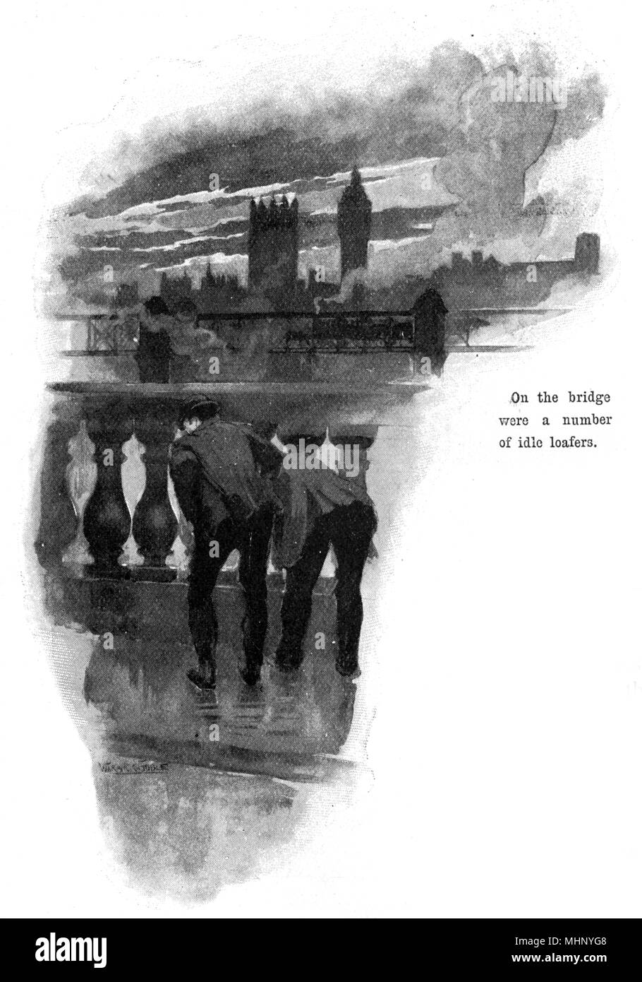 Guerre des mondes par H.G. Puits - première publication Banque D'Images