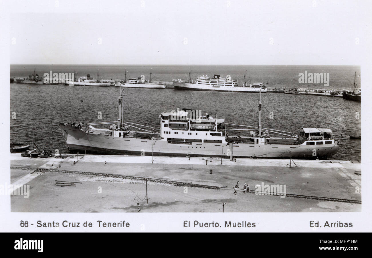 Quai à Santa Cruz de Tenerife, îles Canaries Banque D'Images